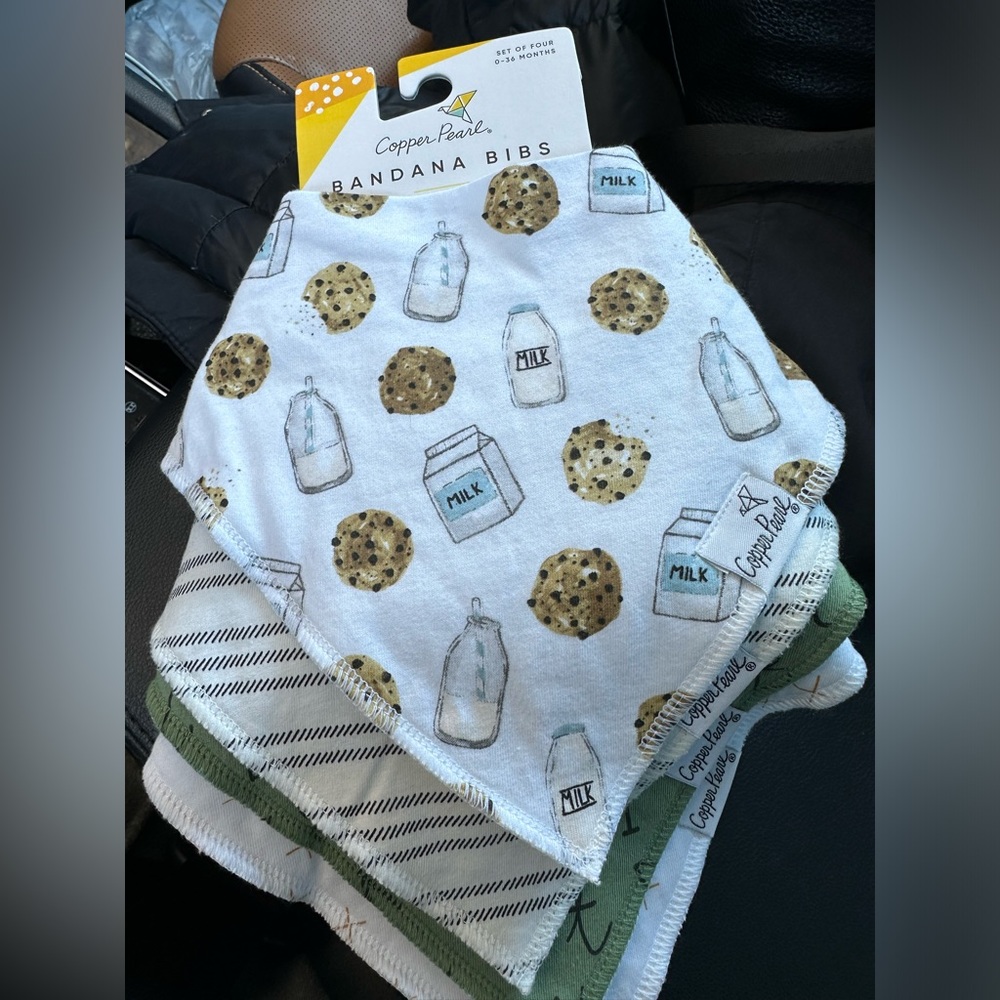 BRAND NEW Copper Pearl Bandana Bibs!